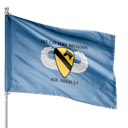 1st Cavalry Division Air Assault W/Text House Flags