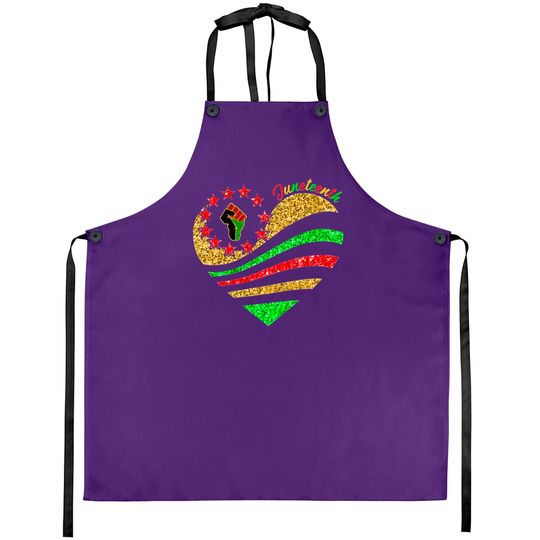 Discover Juneteenth Betsy Ross Flag Heart Aprons