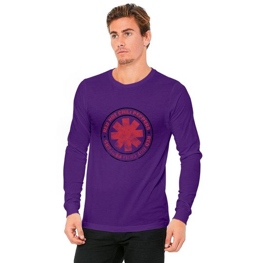 Red Hot Chili Peppers Distressed Outlined Asterisk Logo Long Sleeves