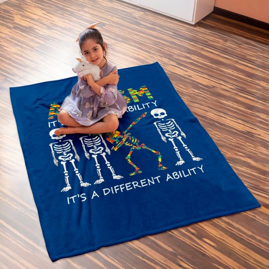 Autism It's Not A Disability Baby Blankets