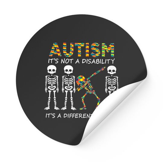 Discover Autism It's Not A Disability Stickers