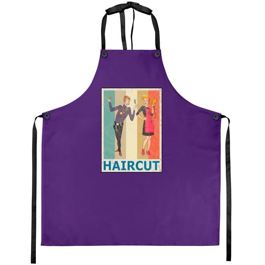 Hairdresser Hair Stylist Vintage Retro Style Aprons