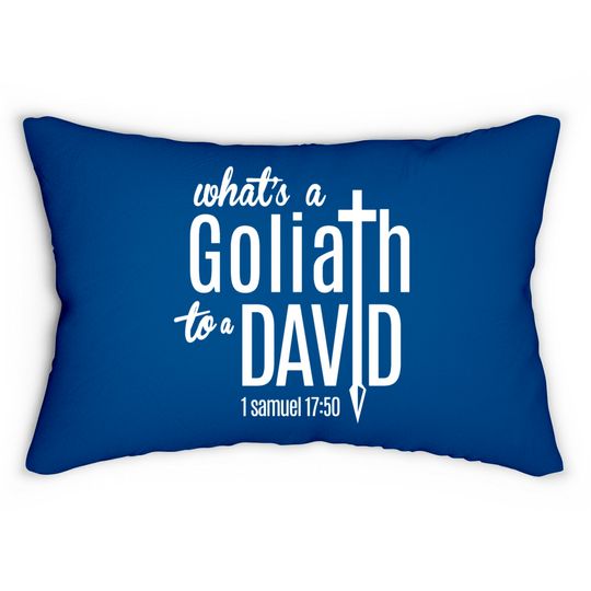 David & Goliath (W) Lumbar Pillows