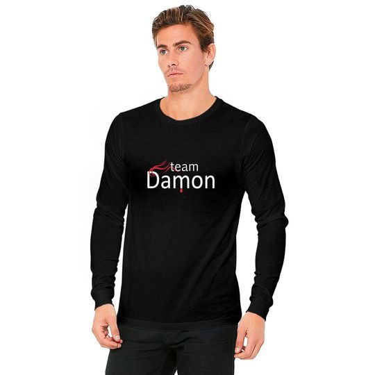 Team Damon - The vampire Long Sleeves