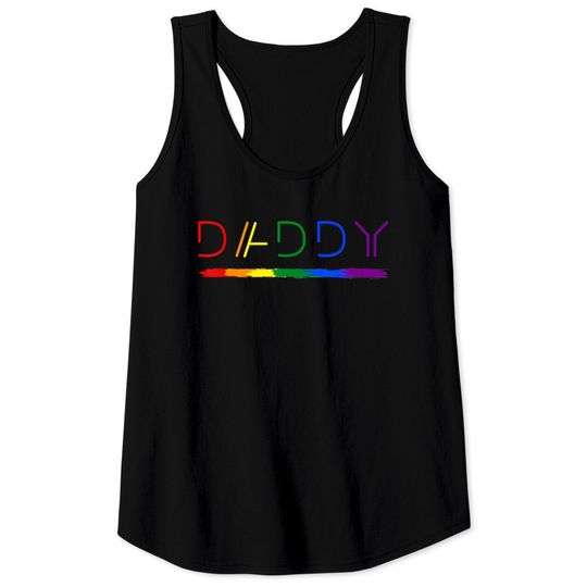 Discover Daddy Gay Lesbian Pride LGBTQ Inspirational Ideal Tank Tops