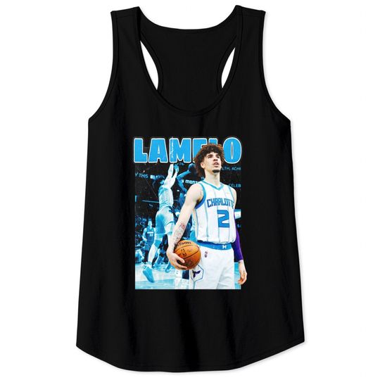 Lamelo Ball 90s Vintage Bootleg Rap Tee HipHop Tank Tops, Basketball Tank Tops