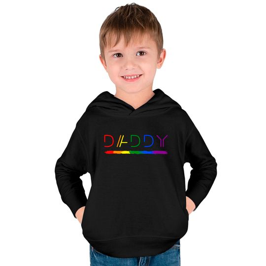Daddy Gay Lesbian Pride LGBTQ Inspirational Ideal Kids Pullover Hoodies