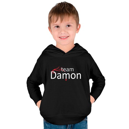 Team Damon - The vampire Kids Pullover Hoodies