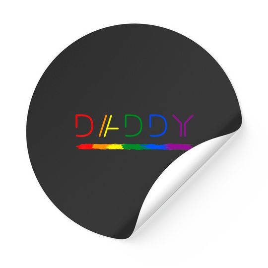 Discover Daddy Gay Lesbian Pride LGBTQ Inspirational Ideal Stickers