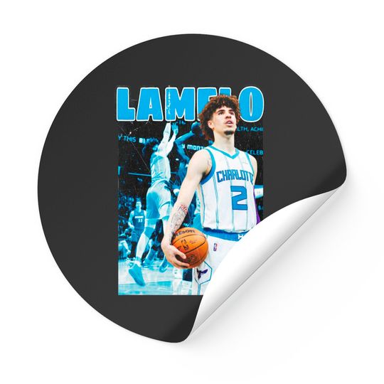 Lamelo Ball 90s Vintage Bootleg Rap Sticker HipHop Stickers, Basketball Stickers