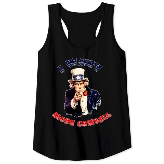 Discover Uncle Sam Wants More Cowbell Tank Tops