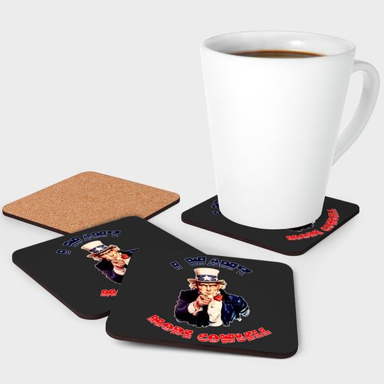 Uncle Sam Wants More Cowbell Coasters