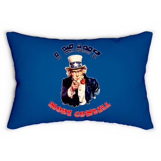 Uncle Sam Wants More Cowbell Lumbar Pillows