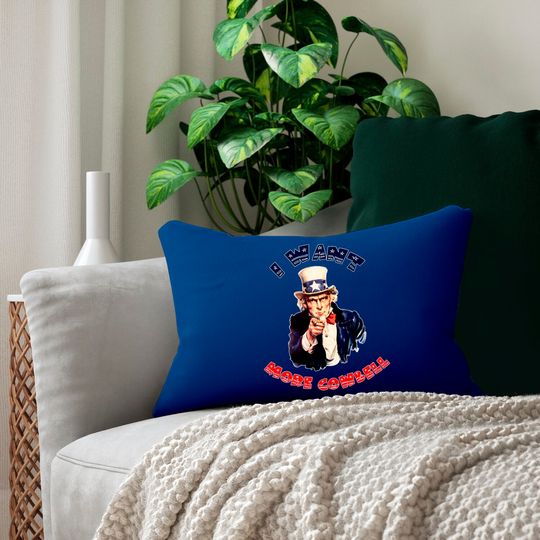 Uncle Sam Wants More Cowbell Lumbar Pillows