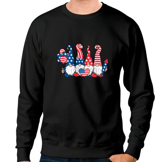 4th of July Gnome Sweatshirts, 4th of July Sweatshirts, Gnome Sweatshirts, Patriotic Sweatshirts