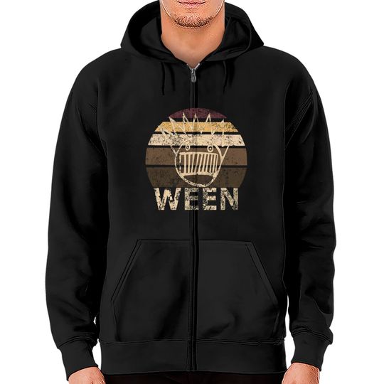 WEEN Vintage Retro Distressed Boognish - Ween - Zip Hoodies