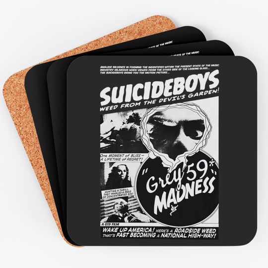 Suicideboys, Suicideboys Coaster, Vintage Suicideboy Coasters, Coaster Suicideboys Rapper