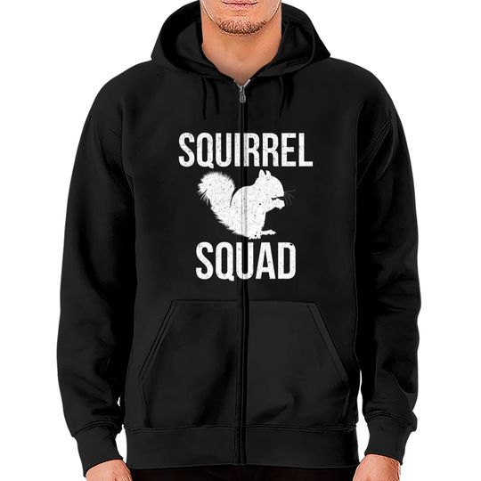 Discover Squirrel squad Shirt Lover Animal Squirrels Zip Hoodies