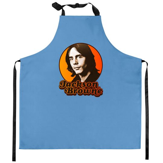 Discover Jackson Browne ))(( Retro 70s Singer Songwriter Tribute - Jackson Browne - Kitchen Aprons