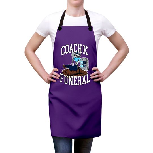 Coach K Funeral Aprons, Coach K Aprons