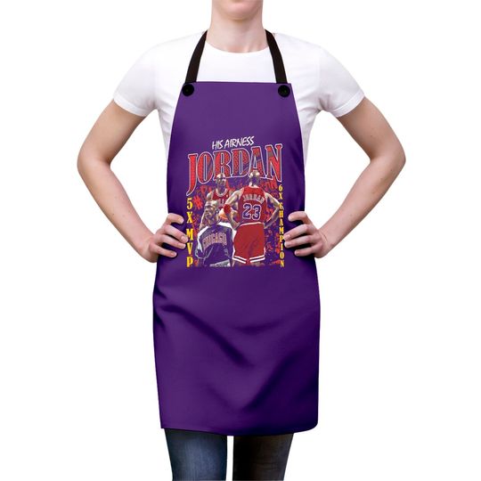 Vintage King Michael Jordan Graphic Apron Aprons Vintage Aprons