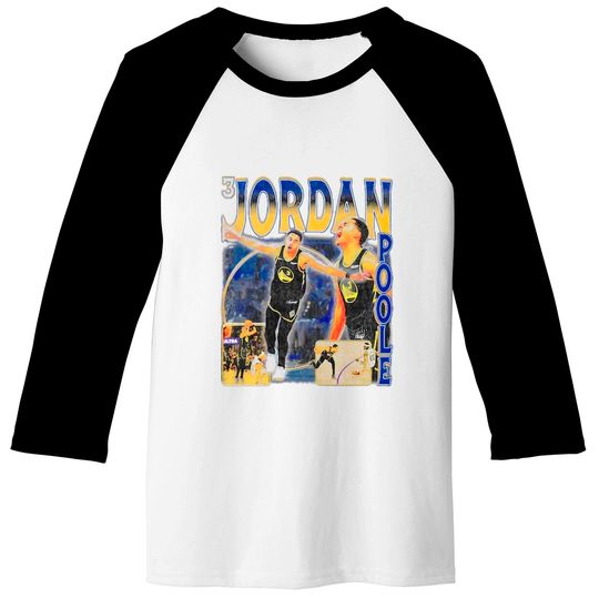Jordan Poole Vintage Baseball Tees