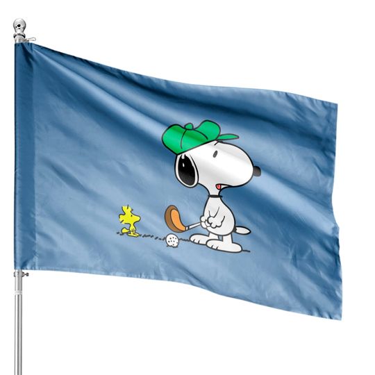 Snoopy Golf House Flags