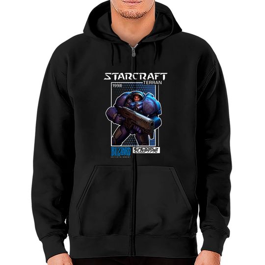 TERRAN 1 - Starcraft - Zip Hoodies