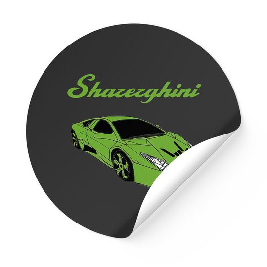Discover sharerghini, sharerghini merch,sharerghini Green rainbow - Sharerghini Green - Stickers