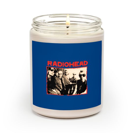 Radiohead Mens Small Vintage Style band Scented Candle band Scented Candles Vintage band Scented Candles