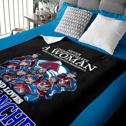 Discover Never Underestimate A Woman Who Understands Hockey And Loves Avalanche Baby Blankets