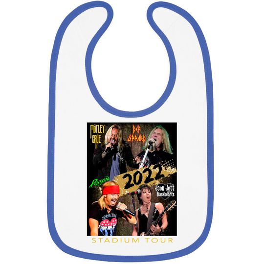 The Stadium Tour 2022 Bibs Motley Crue Def Leppard Poison Joan Jett & The Blackhearts