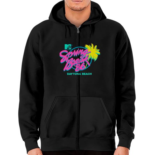 MTV Spring Break Daytona Beach Zip Hoodies Unisex Adult Zip Hoodies