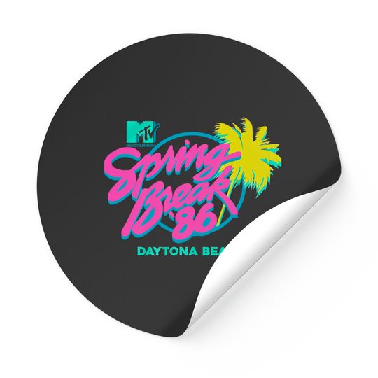 MTV Spring Break Daytona Beach Stickers Unisex Adult Stickers