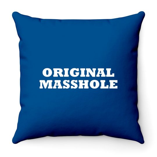 ORIGINAL MASSHOLE Throw Pillows