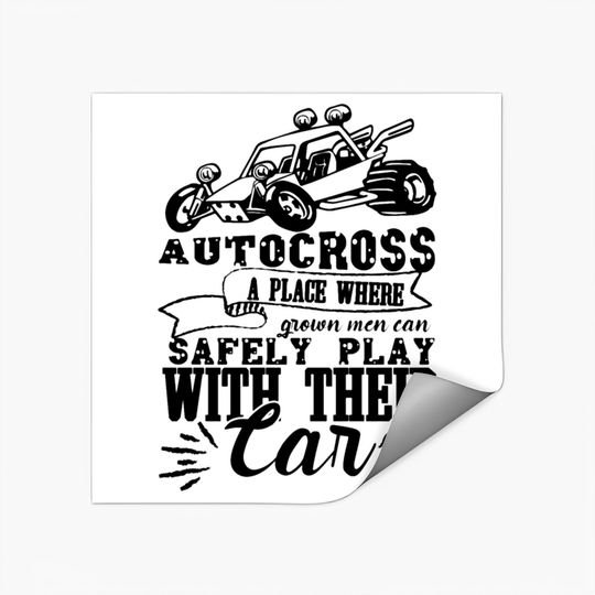 Funny Autocross Sticker Stickers