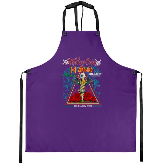 he Stadium Tour Motley Crue Def Leppard Poison Joan Jett & The Blackhearts Aprons, The Stadium Tour 2022 Tank Top