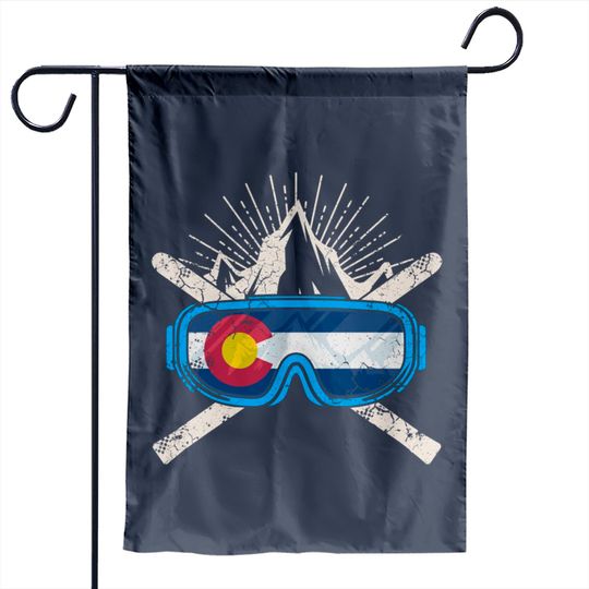Colorado Flag Ski Skiing - Colorado - Garden Flags
