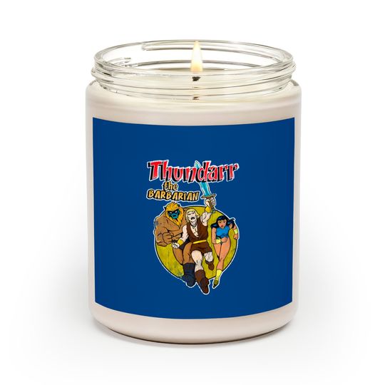 Distressed Thundarr the barbarian - Thundarr The Barbarian - Scented Candles