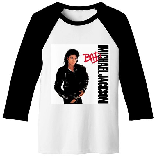 Michael Jackson Bad Album Smooth Criminal 1 Baseball Tees