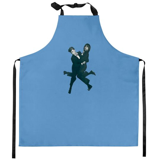 Discover Iggy and Bowie - retro 70s - retro iggy pop stooges - vintage - music Kitchen Aprons