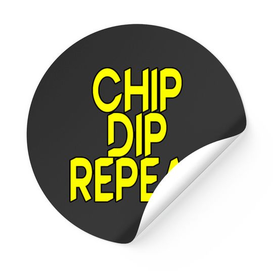 Discover Chip Dip Repeat 5 Stickers