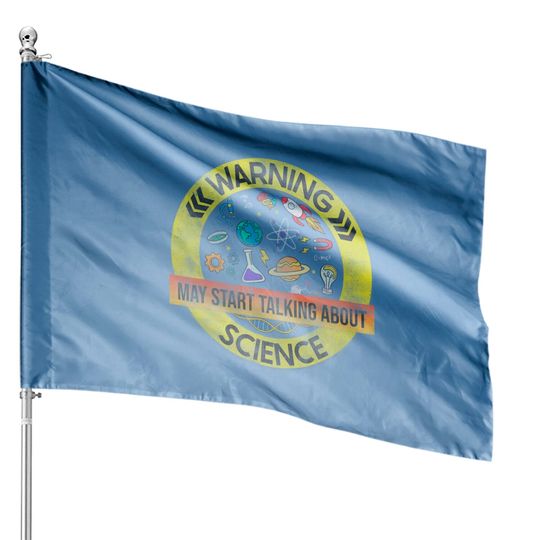 Funny Science House Flag, Science Lover Gift, Science House Flags