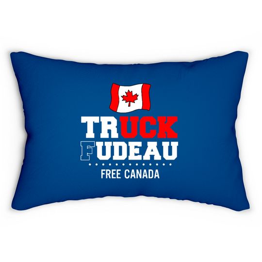 Discover Truck Fudeau Anti Trudeau Freedom Convoy Canada Truckers Lumbar Pillows