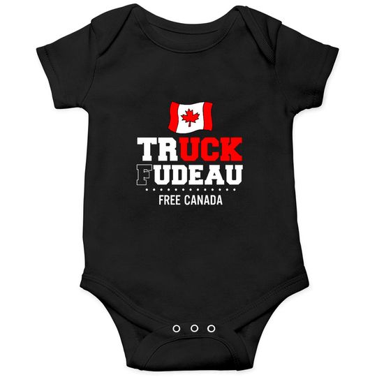 Truck Fudeau Anti Trudeau Freedom Convoy Canada Truckers Onesies
