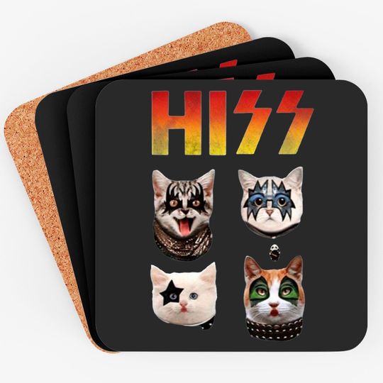 Discover HISS Rock Band - Metal - Coasters