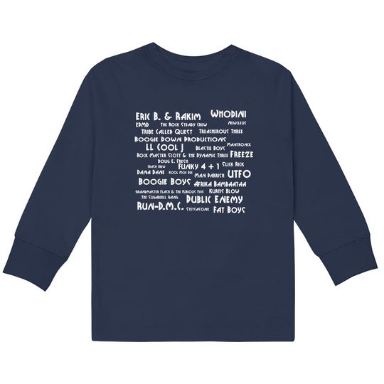 Hip Hop Pioneers - Hip Hop -  Kids Long Sleeve T-Shirts
