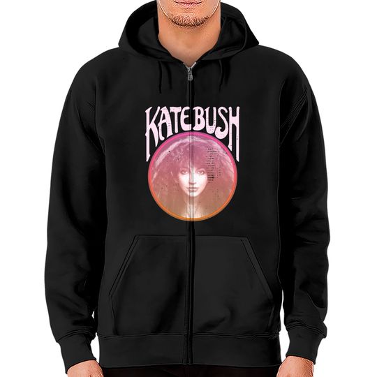 Retro Kate Bush Tribute Zip Hoodies