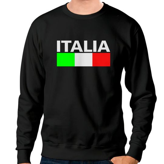 Discover Italy Italia Flag Sweatshirts