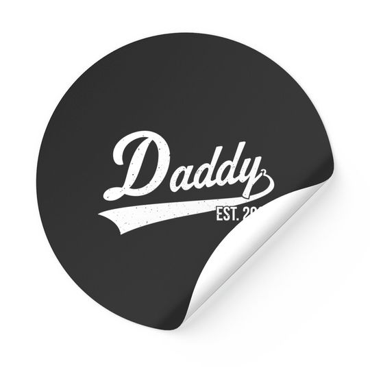 1st Time Dad EST 2022 New First Fathers Hood Day Daddy 2022 Stickers